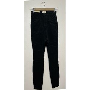 L'Agence Katrina Ultra‎ High Rise Skinny Jean Black 23 Stretch Goth Grunge Punk